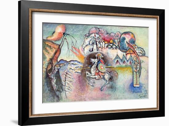 St George the Victorious (Reproduction)-Wassily Kandinsky-Framed Giclee Print