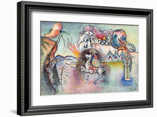 St George the Victorious (Reproduction)-Wassily Kandinsky-Framed Giclee Print