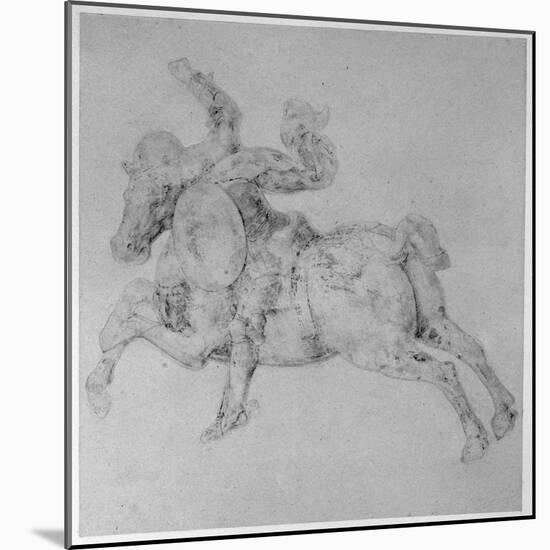 St. George, Wa1846.16 (Silverpoint, Heightened with White Bodycolour (Oxidized), Cut along the Outl-Luca Signorelli-Mounted Giclee Print