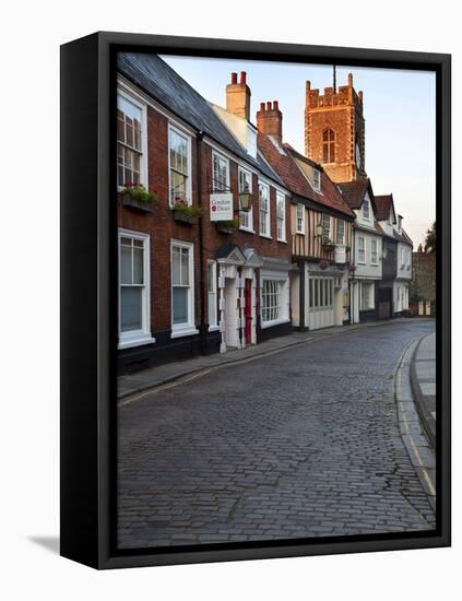 St. Georges Tombland and Princes Street at Dusk, Norwich, Norfolk, England, United Kingdom, Europe-Mark Sunderland-Framed Premier Image Canvas