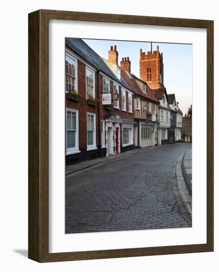 St. Georges Tombland and Princes Street at Dusk, Norwich, Norfolk, England, United Kingdom, Europe-Mark Sunderland-Framed Photographic Print