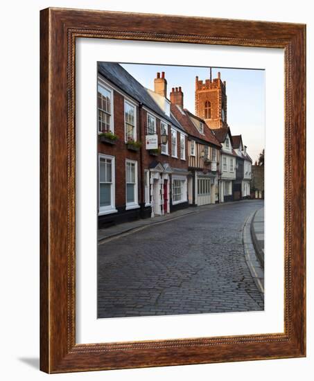 St. Georges Tombland and Princes Street at Dusk, Norwich, Norfolk, England, United Kingdom, Europe-Mark Sunderland-Framed Photographic Print