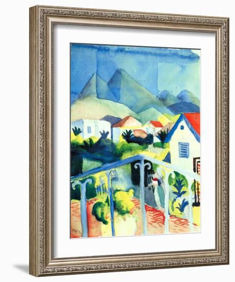 St. Germain Near Tunis-Auguste Macke-Framed Art Print