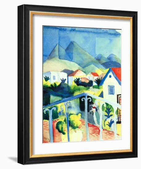 St. Germain Near Tunis-Auguste Macke-Framed Art Print