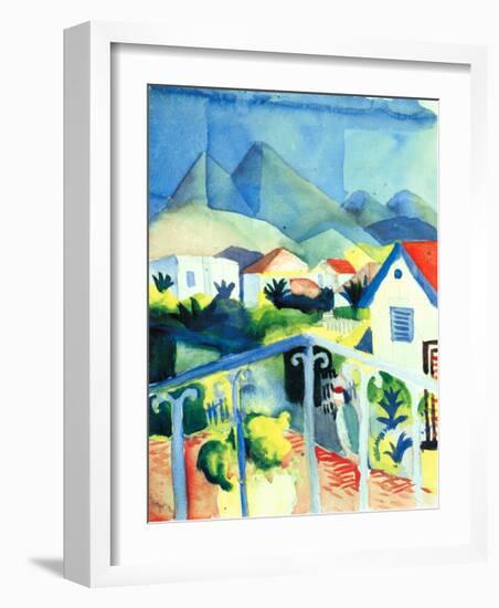 St. Germain Near Tunis-Auguste Macke-Framed Art Print