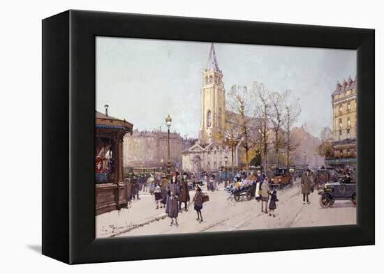 St. Germaine de Pres-Eugene Galien-Laloue-Framed Premier Image Canvas