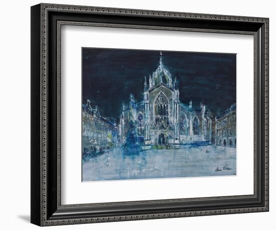 St Giles at Night-Ann Oram-Framed Giclee Print