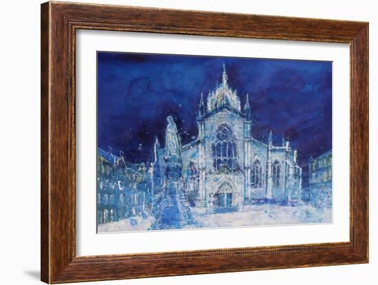 St Giles at Night-Ann Oram-Framed Giclee Print