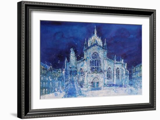 St Giles at Night-Ann Oram-Framed Giclee Print