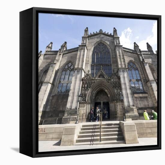 St. Giles' Cathedral West Front, Edinburgh, Scotland, United Kingdom-Nick Servian-Framed Premier Image Canvas