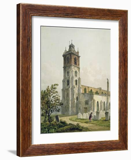 St. Giles' Church, Cripplegate, City of London, 1815-George Shepherd-Framed Giclee Print