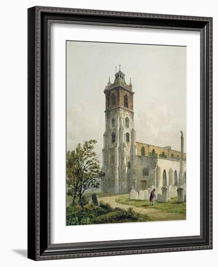 St. Giles' Church, Cripplegate, City of London, 1815-George Shepherd-Framed Giclee Print