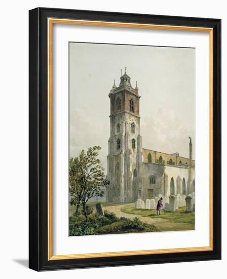 St. Giles' Church, Cripplegate, City of London, 1815-George Shepherd-Framed Giclee Print