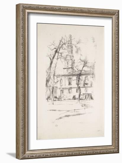 St. Giles-In-The-Fields, 1896-James Abbott McNeill Whistler-Framed Giclee Print