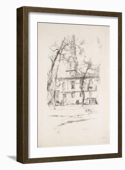 St. Giles-In-The-Fields, 1896-James Abbott McNeill Whistler-Framed Giclee Print