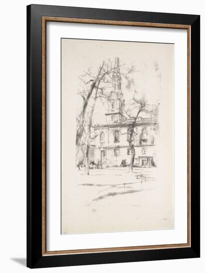 St. Giles-In-The-Fields, 1896-James Abbott McNeill Whistler-Framed Giclee Print