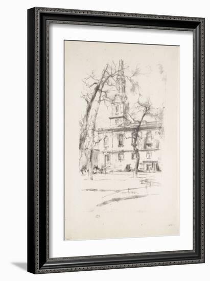 St. Giles-In-The-Fields, 1896-James Abbott McNeill Whistler-Framed Giclee Print