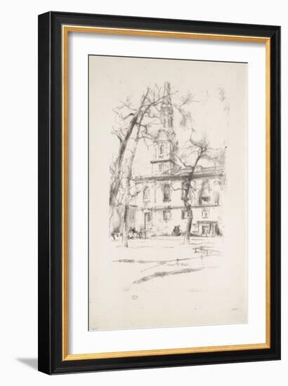 St. Giles-In-The-Fields, 1896-James Abbott McNeill Whistler-Framed Giclee Print