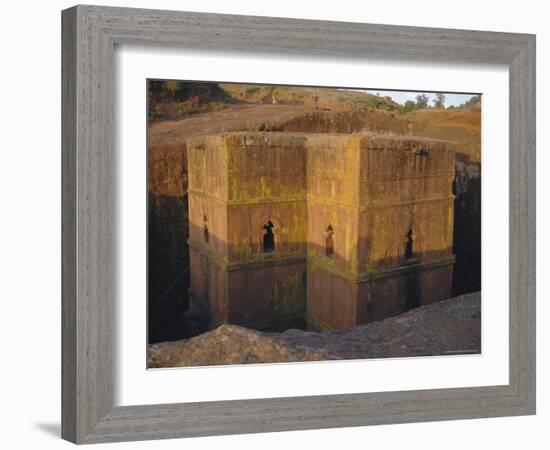 St. Giorgis (St. George's) Rock Cut Church, Lalibela, Ethiopia, Africa-Sybil Sassoon-Framed Photographic Print