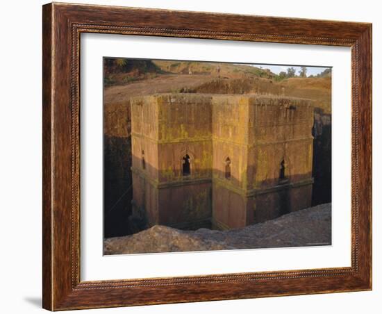 St. Giorgis (St. George's) Rock Cut Church, Lalibela, Ethiopia, Africa-Sybil Sassoon-Framed Photographic Print