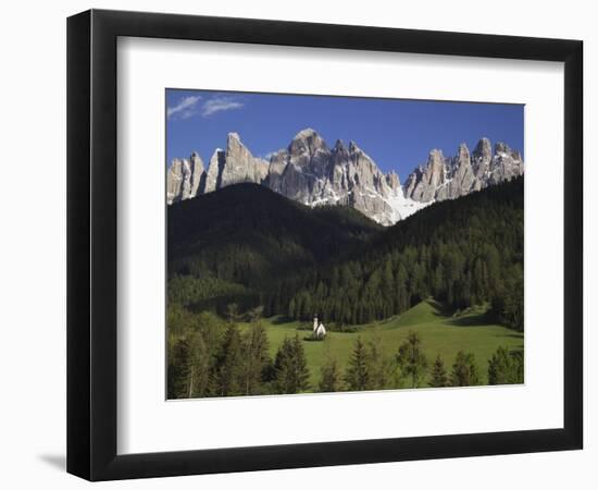 St. Giovanni Church in Val di Funes-Richard Klune-Framed Photographic Print