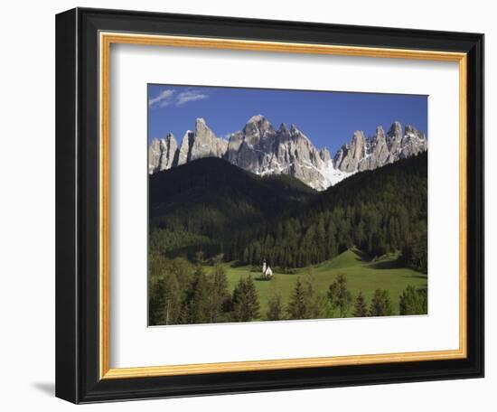 St. Giovanni Church in Val di Funes-Richard Klune-Framed Photographic Print