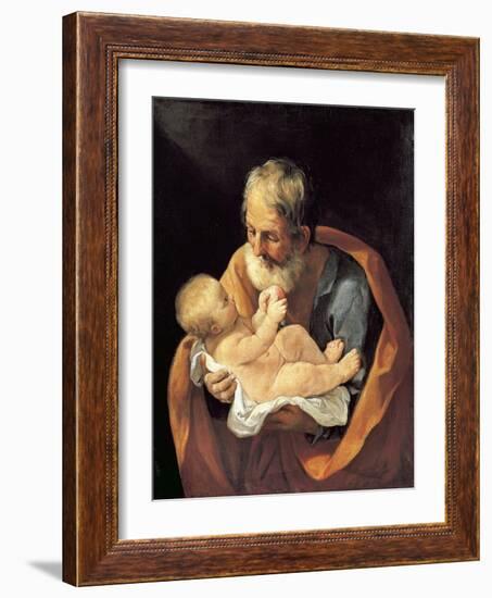 St Giuseppe and Christ Child-Guido Reni-Framed Giclee Print