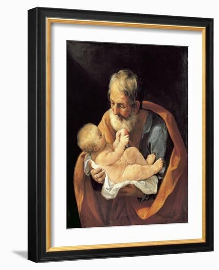 St Giuseppe and Christ Child-Guido Reni-Framed Giclee Print