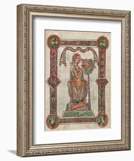 St. Gregory as Author, 1181-1200-German School-Framed Giclee Print