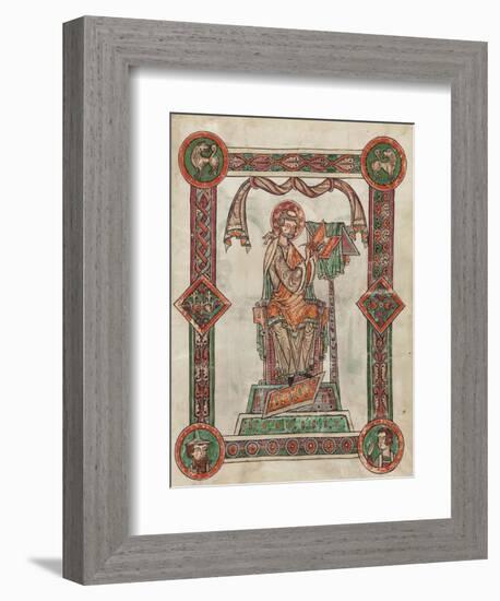 St. Gregory as Author, 1181-1200-German School-Framed Giclee Print