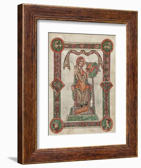 St. Gregory as Author, 1181-1200-German School-Framed Giclee Print