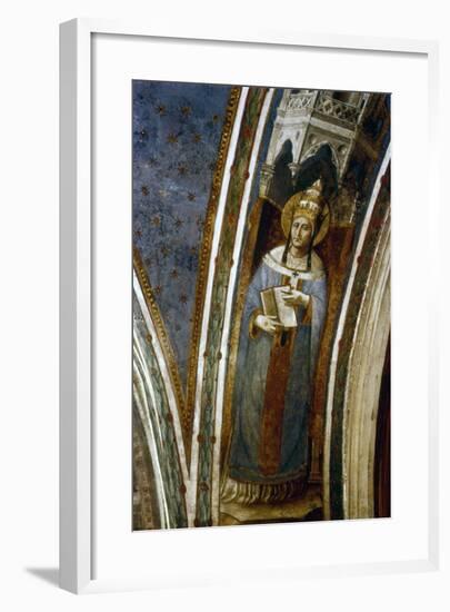 St Gregory, Mid 15th Century-Fra Angelico-Framed Giclee Print