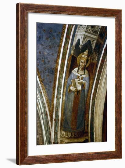 St Gregory, Mid 15th Century-Fra Angelico-Framed Giclee Print
