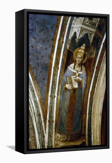 St Gregory, Mid 15th Century-Fra Angelico-Framed Premier Image Canvas