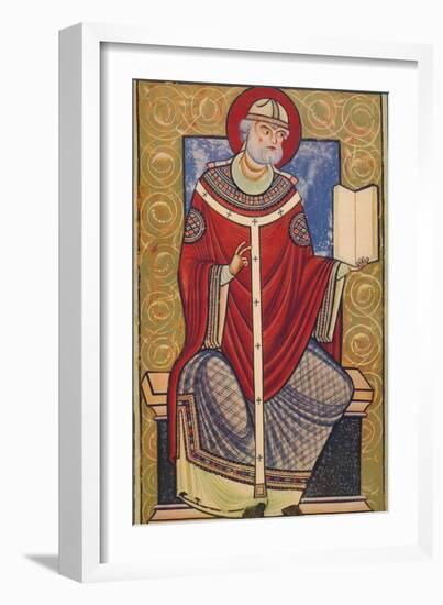 'St. Gregory The Great, 12th century, (1939)-Unknown-Framed Giclee Print