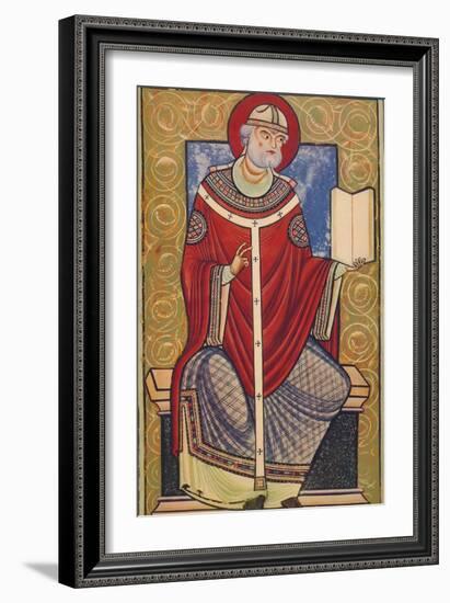 'St. Gregory The Great, 12th century, (1939)-Unknown-Framed Giclee Print