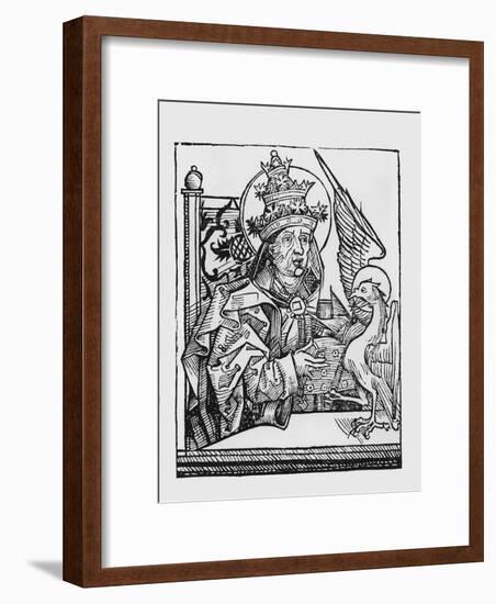 St. Gregory the Great (C.540-604) from 'Liber Chronicarum' by Hartmann Schedel (1440-1514) 1493-null-Framed Giclee Print