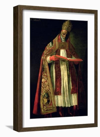 St. Gregory the Great (circa 540-604)-Francisco de Zurbarán-Framed Giclee Print