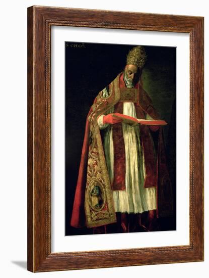 St. Gregory the Great (circa 540-604)-Francisco de Zurbarán-Framed Giclee Print