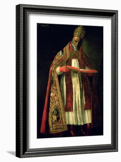 St. Gregory the Great (circa 540-604)-Francisco de Zurbarán-Framed Giclee Print