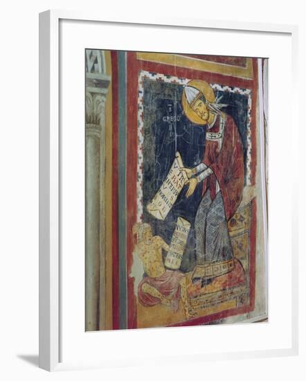 St. Gregory the Great, with Job at His Feet, St. Gregory's Chapel, C.1224-null-Framed Giclee Print