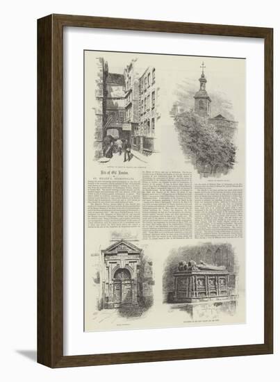 St Helen's, Bishopsgate-Alfred Robert Quinton-Framed Giclee Print