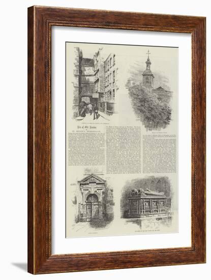 St Helen's, Bishopsgate-Alfred Robert Quinton-Framed Giclee Print