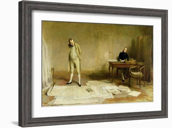 St. Helena 1816: Napoleon Dictating to Count Las Cases the Account of His Campaigns-William Quiller Orchardson-Framed Giclee Print