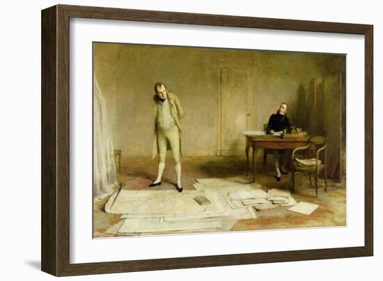 St. Helena 1816: Napoleon Dictating to Count Las Cases the Account of His Campaigns-William Quiller Orchardson-Framed Giclee Print