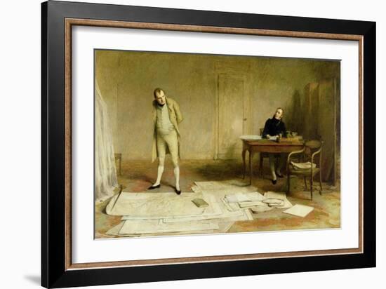 St. Helena 1816: Napoleon Dictating to Count Las Cases the Account of His Campaigns-William Quiller Orchardson-Framed Giclee Print