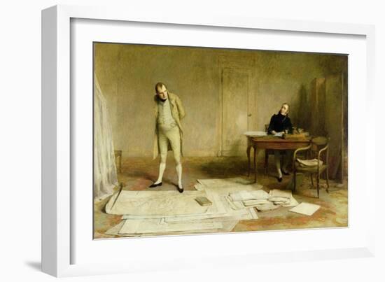 St. Helena 1816: Napoleon Dictating to Count Las Cases the Account of His Campaigns-William Quiller Orchardson-Framed Giclee Print