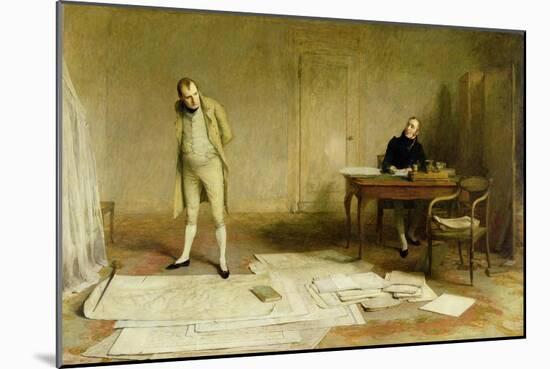 St. Helena 1816: Napoleon Dictating to Count Las Cases the Account of His Campaigns-William Quiller Orchardson-Mounted Giclee Print