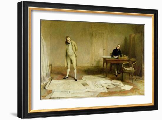 St. Helena 1816: Napoleon Dictating to Count Las Cases the Account of His Campaigns-William Quiller Orchardson-Framed Giclee Print