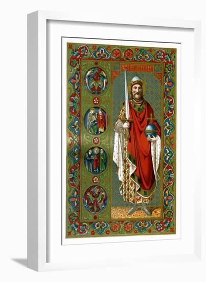 St Henry, Holy Roman Emperor, 1886-null-Framed Giclee Print